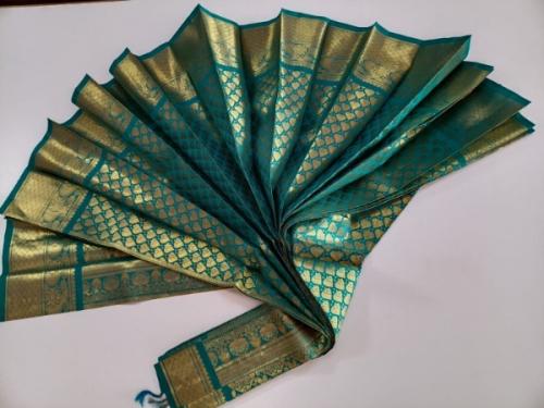 THIRUBHUVANAM HF ZARI SILK SAREE WITH BLOUSE